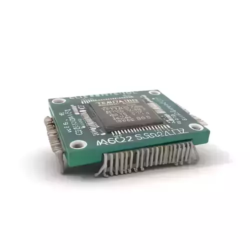 Green Circuit Chip model pack Low-poly 3D model