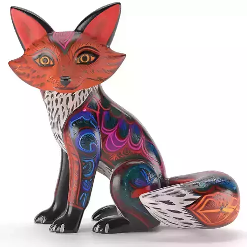 Alebrije coyote 05