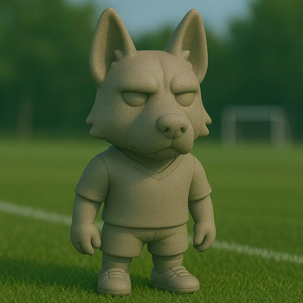 shepherd futbolista STL 3D print model_0