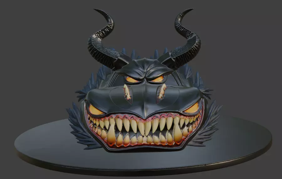 Halloween Beast Car Infernal Predator 3D print model_3