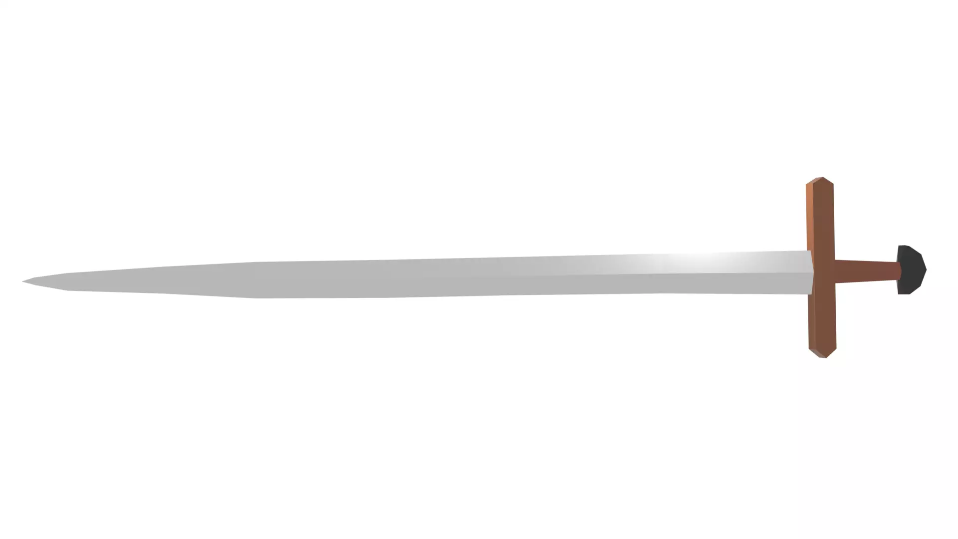 LOW-POLY Sword Free 3D model_3