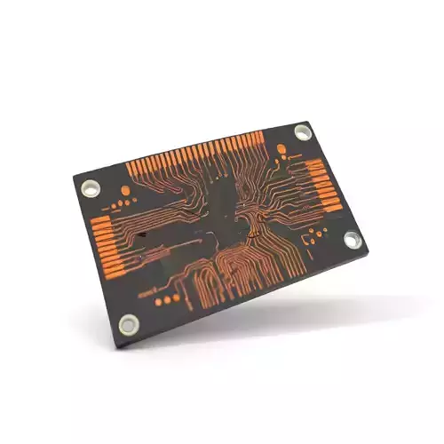 Copper Circuit Board model pack Low-poly 3D model