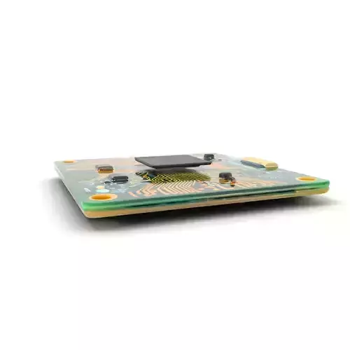 Green Circuit Board model pack Low-poly 3D model