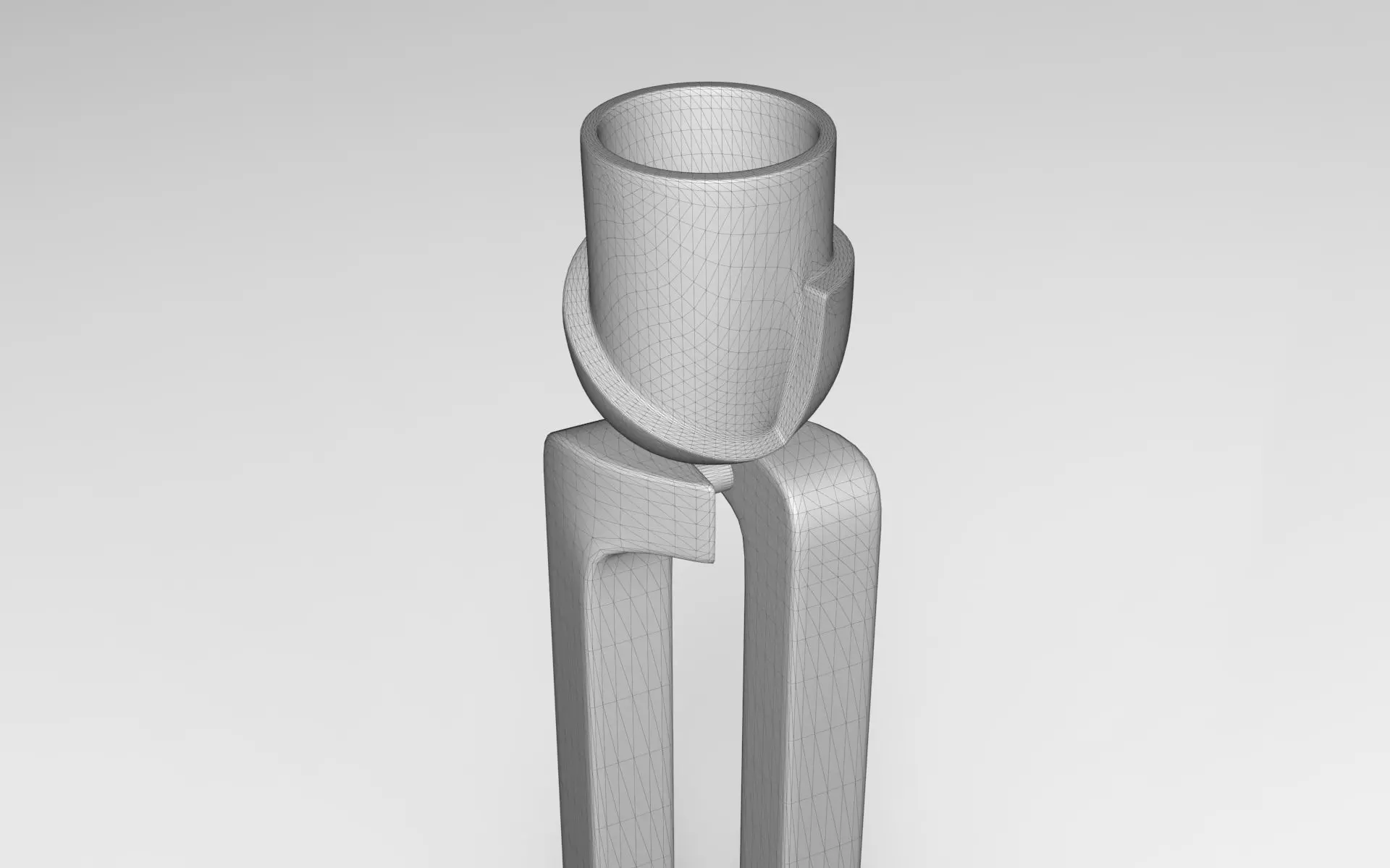 Pikka Plant Pot Low-poly 3D model_5