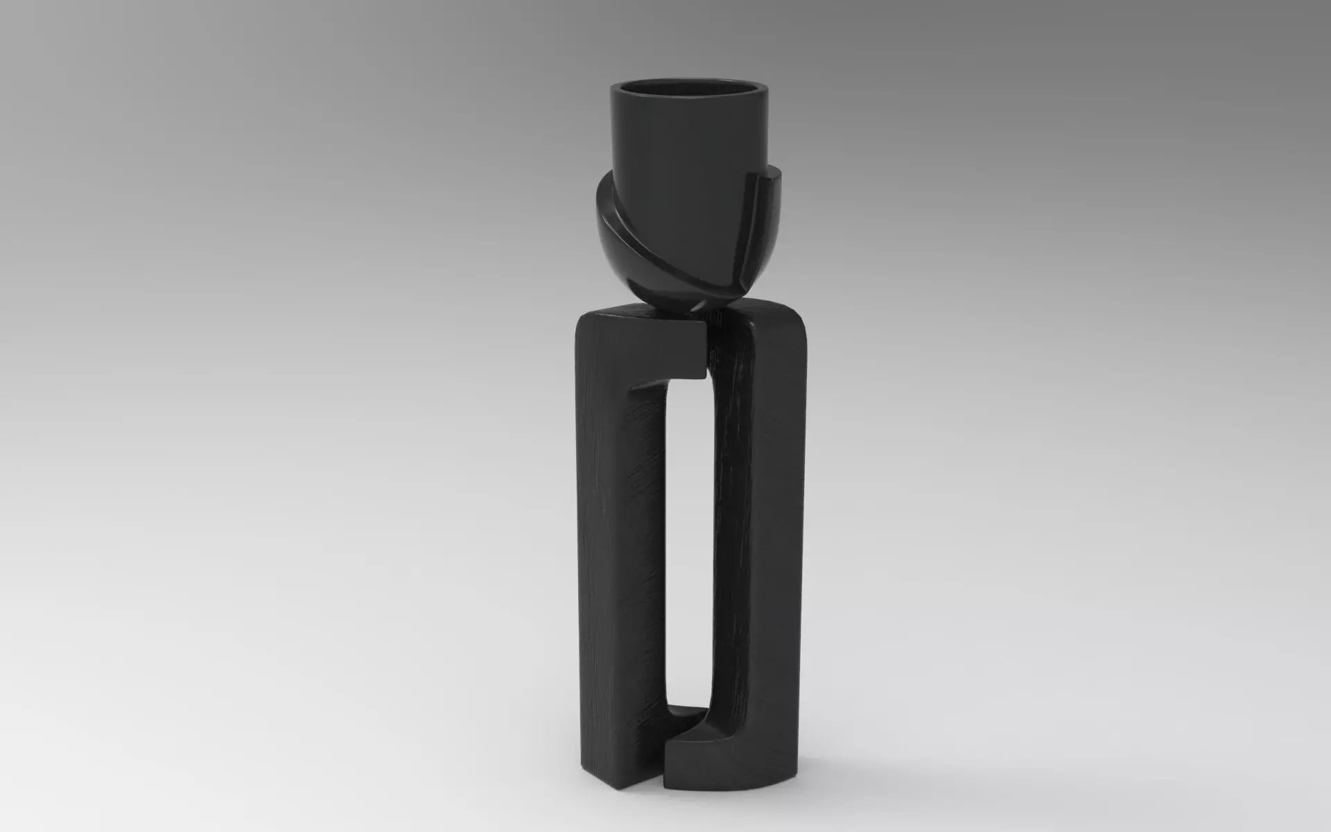 Pikka Plant Pot Low-poly 3D model_0