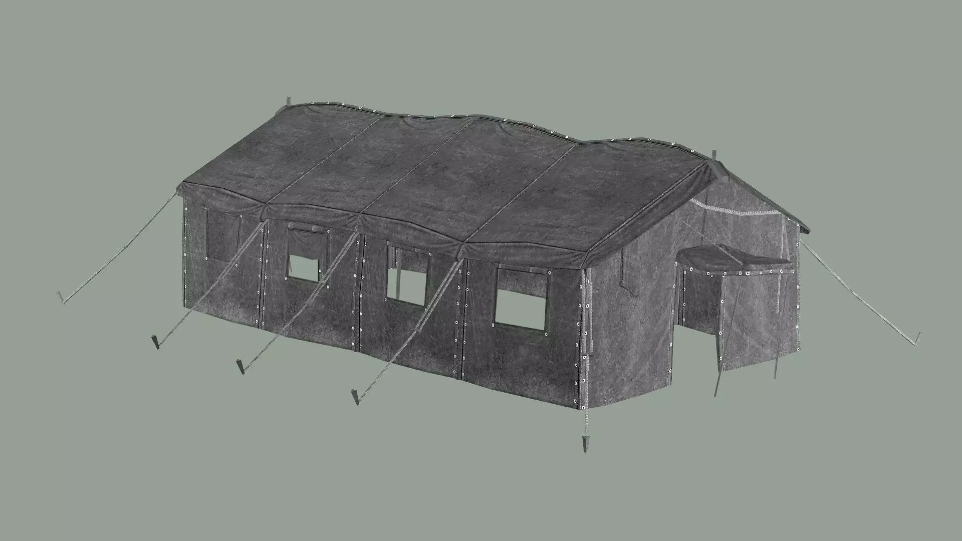 Military Camp Tent Low-Poly 3D Model Low-poly 3D model_7