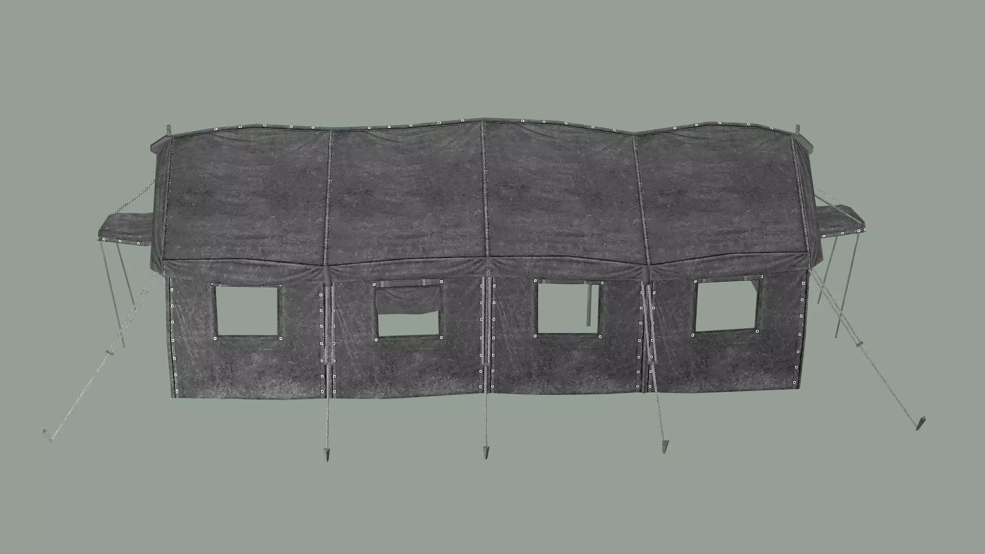 Military Camp Tent Low-Poly 3D Model Low-poly 3D model_6