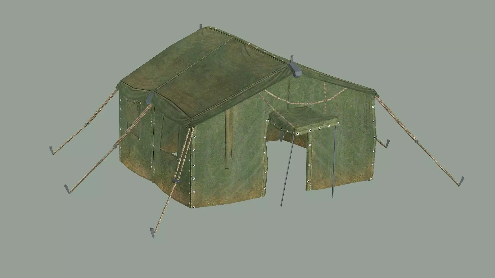 Military Camp Tent Low-Poly 3D Model Low-poly 3D model_8