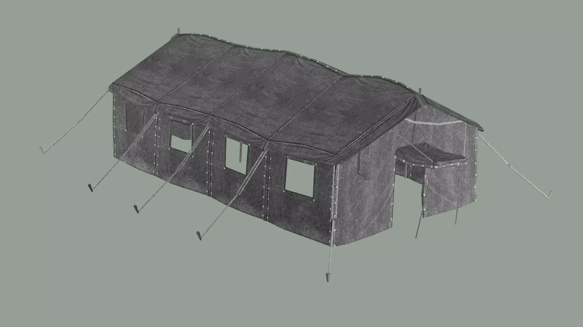 Military Camp Tent Low-Poly 3D Model Low-poly 3D model_12