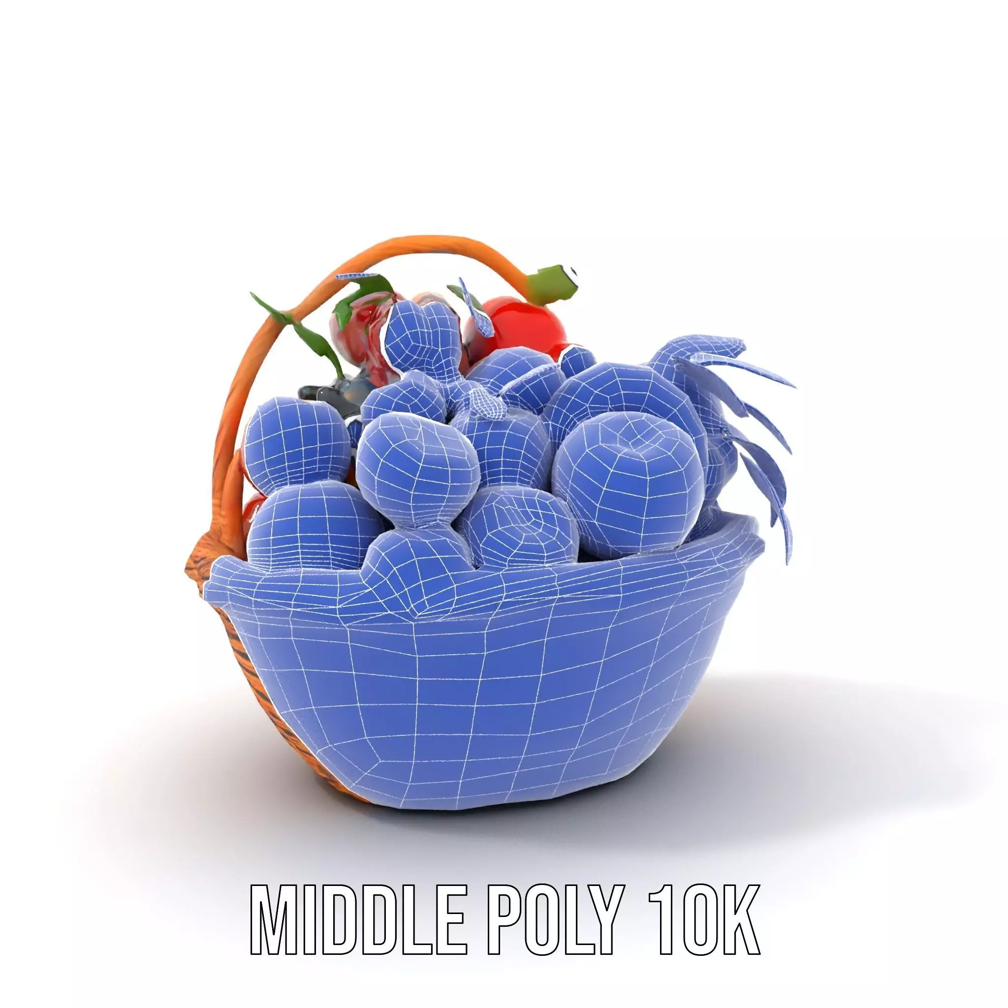 Vibrant Fruit Basket model pack Low-poly 3D model_18