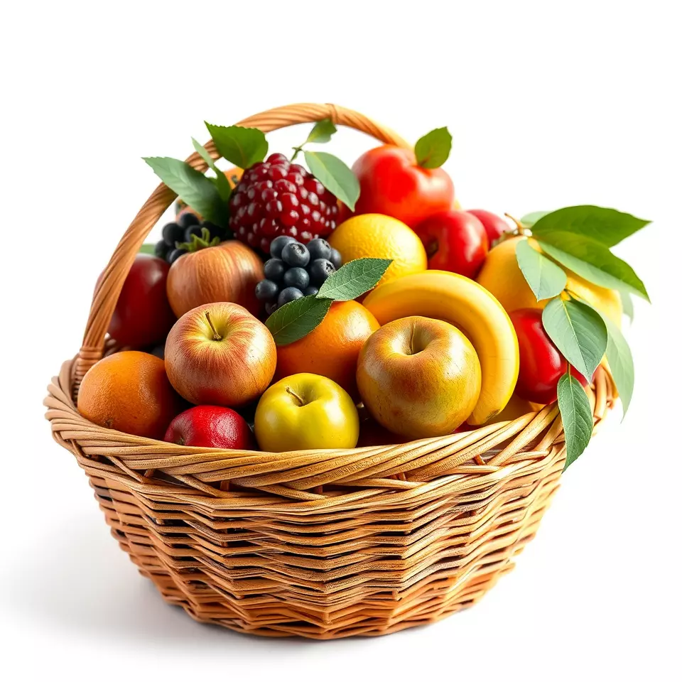 Vibrant Fruit Basket model pack Low-poly 3D model_2
