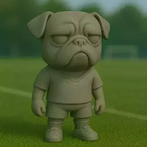 pug futbolista STL