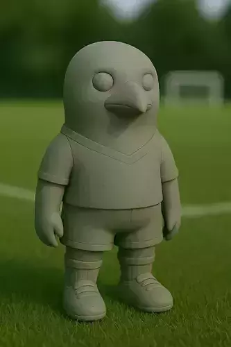 pinguino futbolista STL