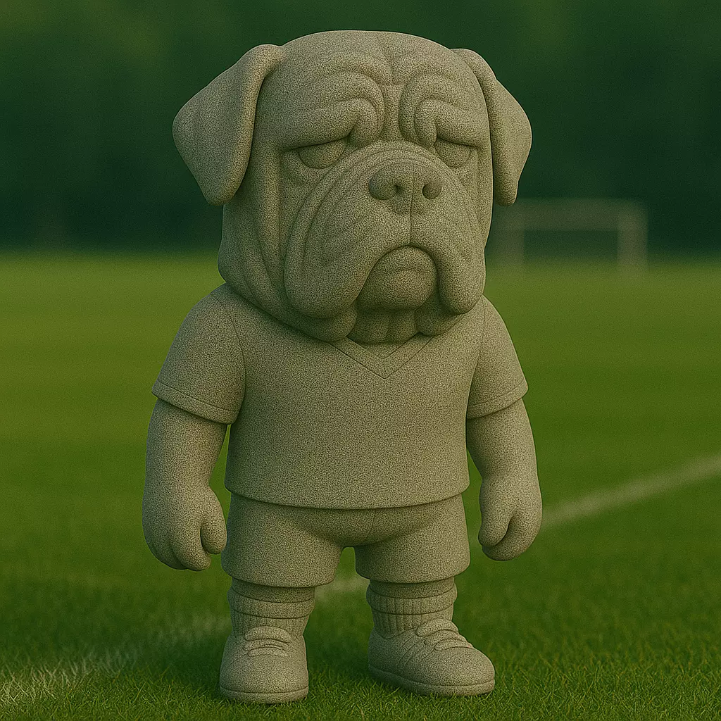 mastin napolitano futbolista STL 3D print model_0