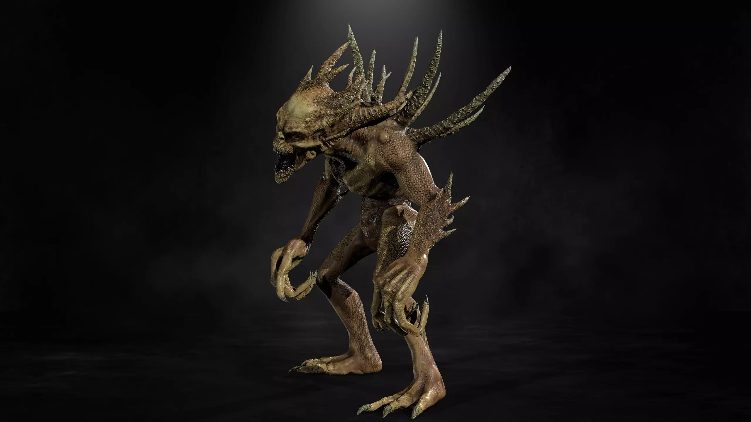 Monsters Mega Pack Horror Game Ready Bundle Low-poly 3D model_15