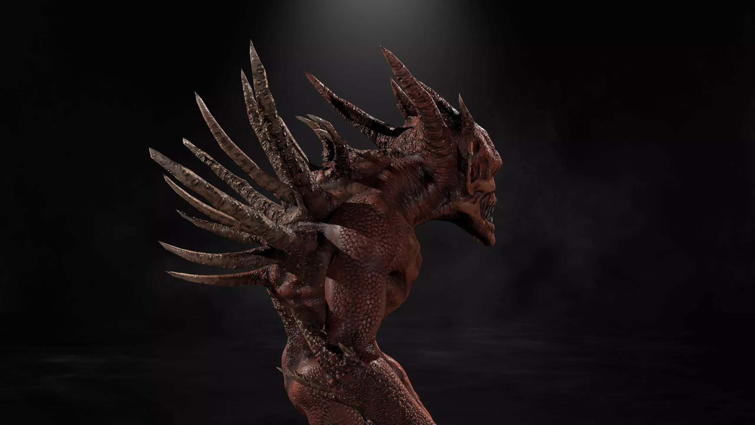 Monsters Mega Pack Horror Game Ready Bundle Low-poly 3D model_16