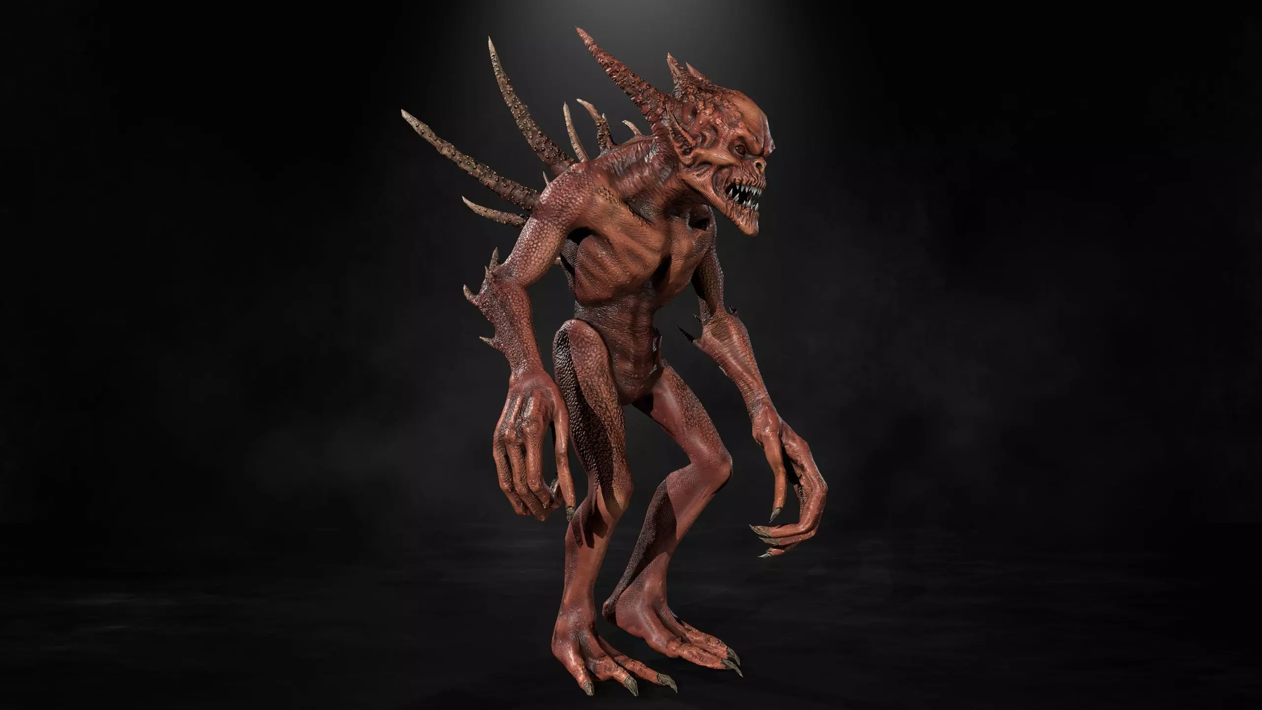 Monsters Mega Pack Horror Game Ready Bundle Low-poly 3D model_14