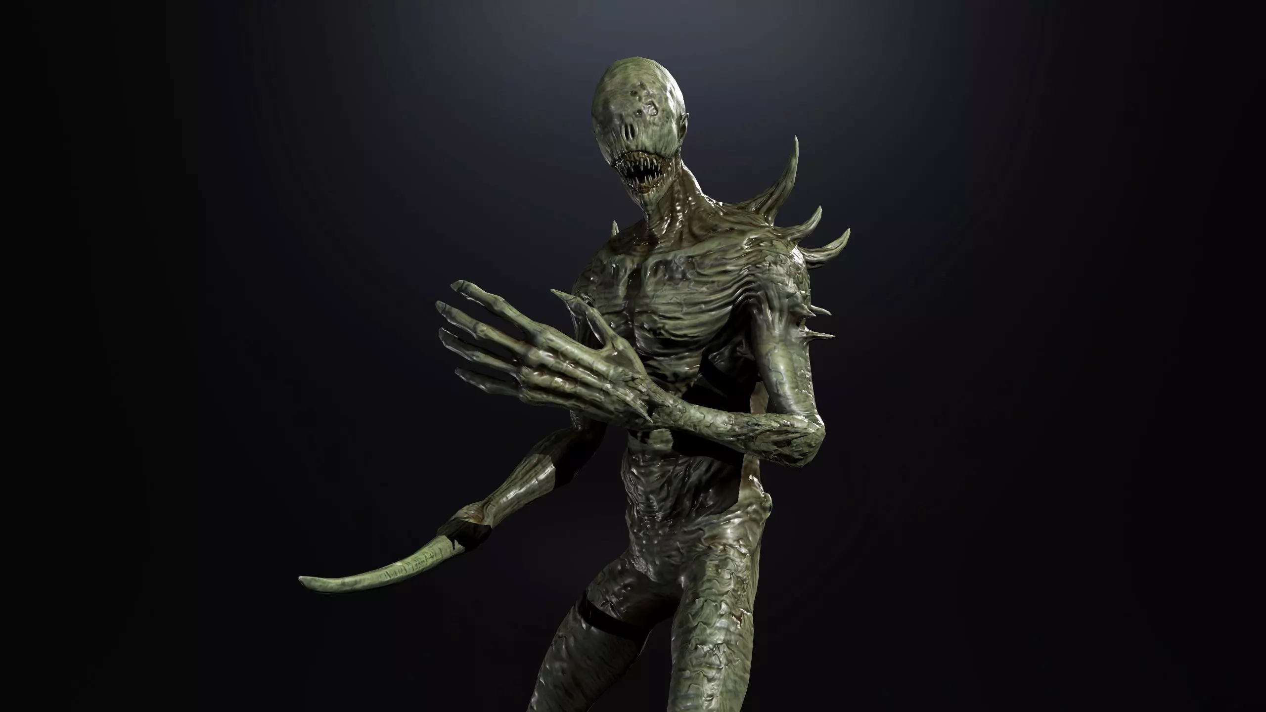 Monsters Mega Pack Horror Game Ready Bundle Low-poly 3D model_20