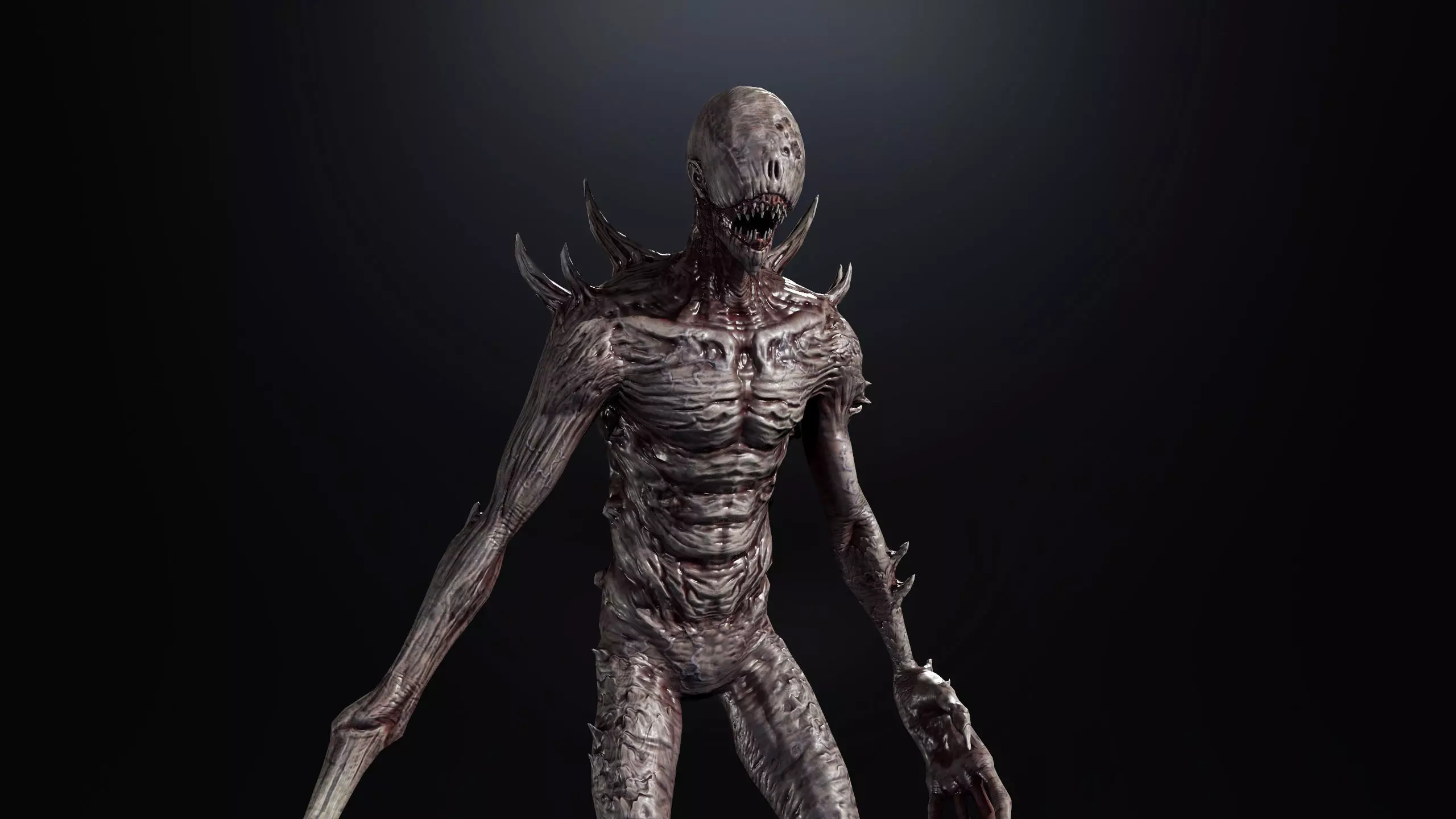 Monsters Mega Pack Horror Game Ready Bundle Low-poly 3D model_23