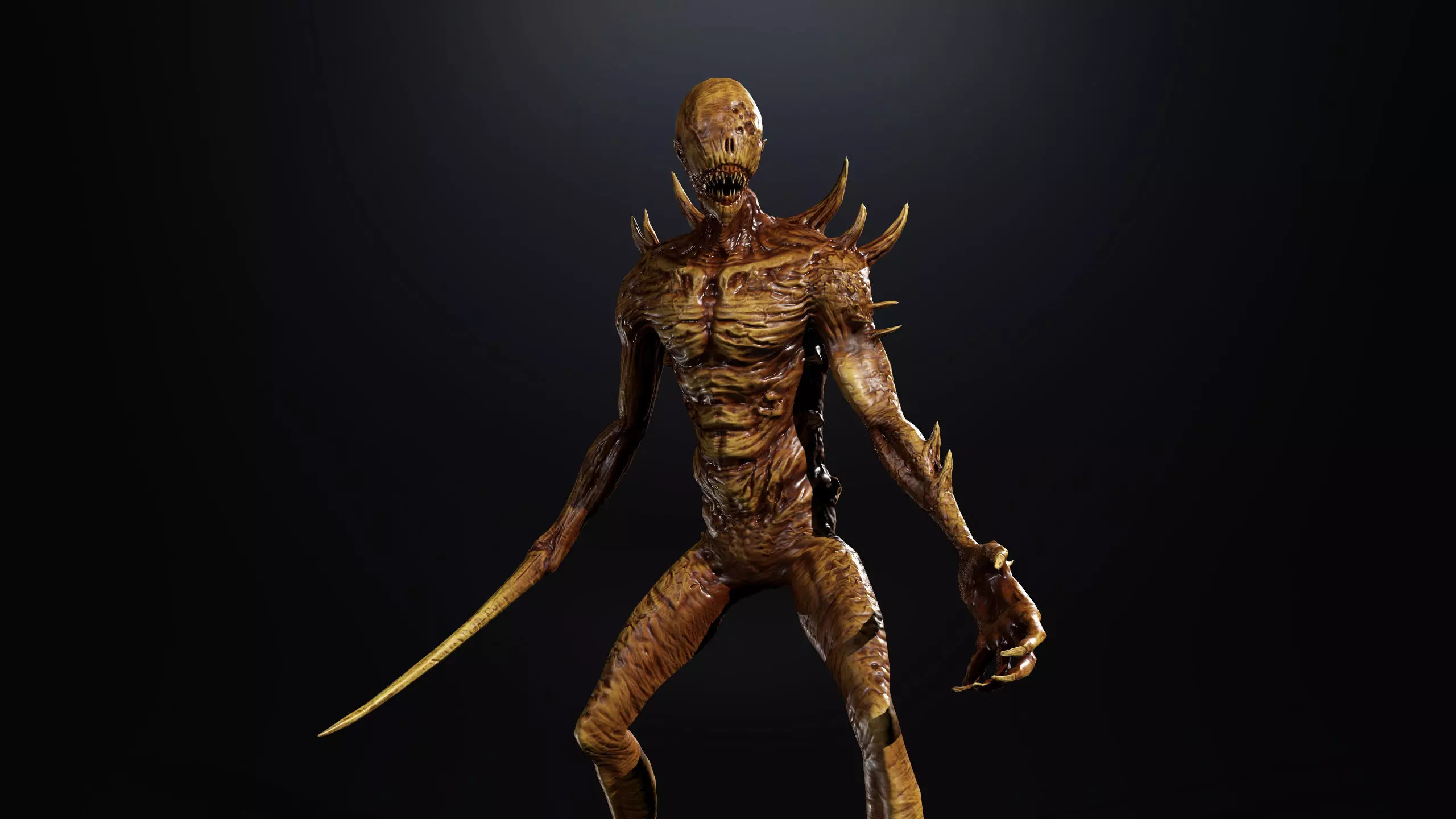 Monsters Mega Pack Horror Game Ready Bundle Low-poly 3D model_22