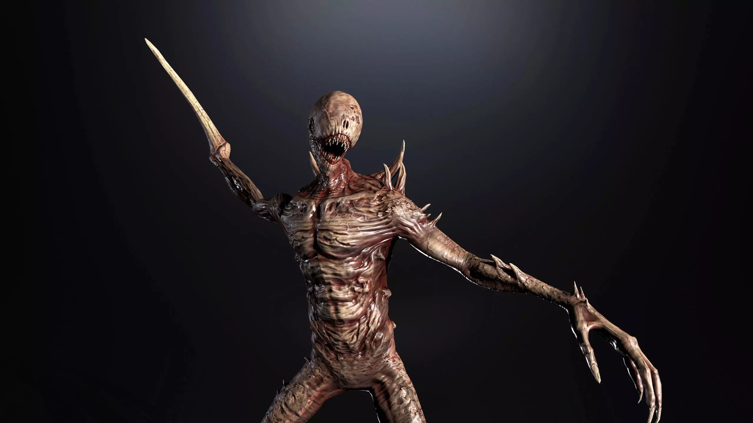 Monsters Mega Pack Horror Game Ready Bundle Low-poly 3D model_18