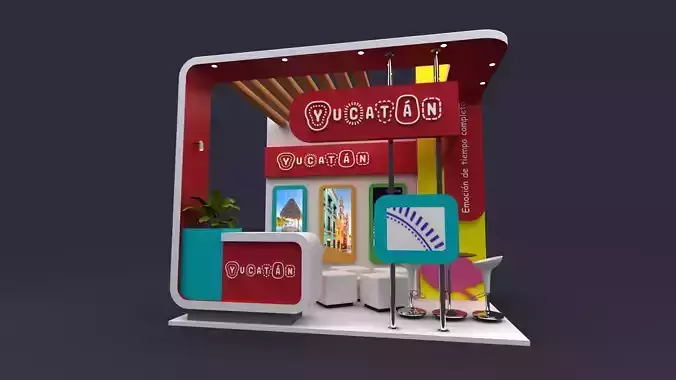 Vibrant Yucatan booth 3x4