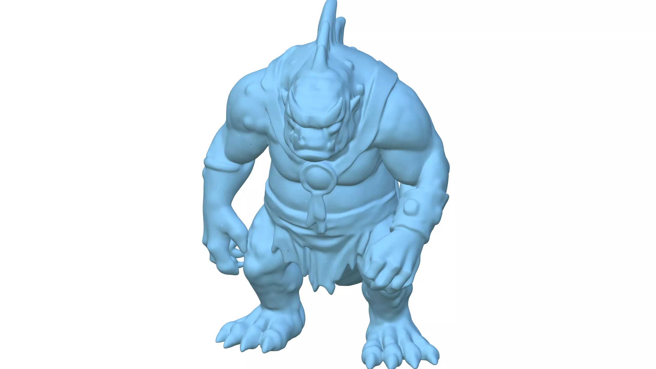 Fantasy Lizard Warrior 3D Model 3D model_10