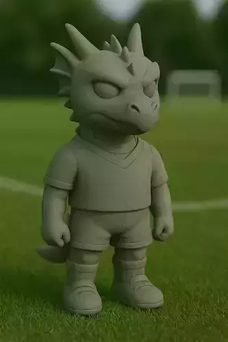 dragon futbolista STL
