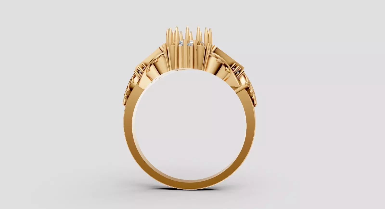 Engagement Ring 3D print model_3