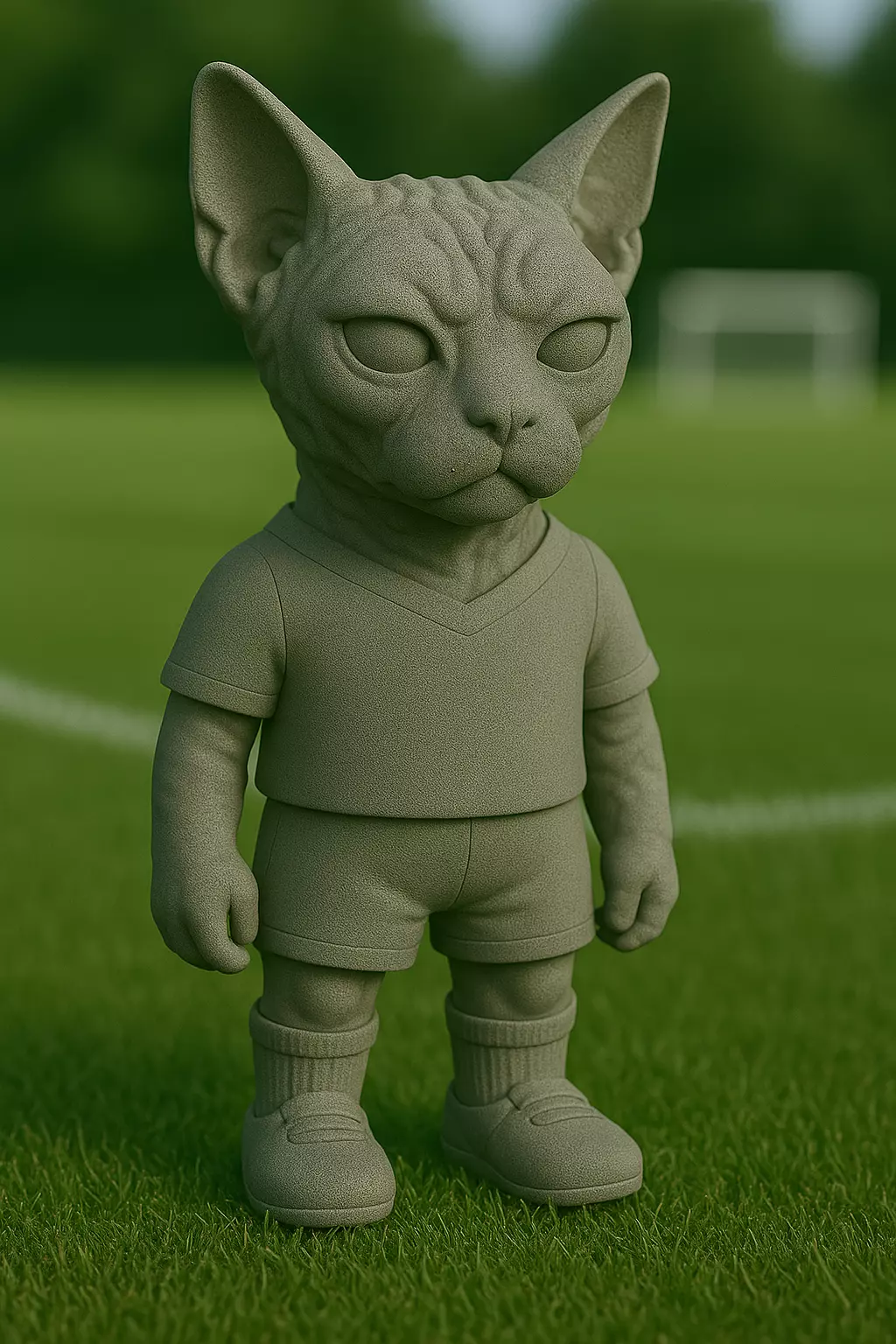 devon rex futbolista STL 3D print model