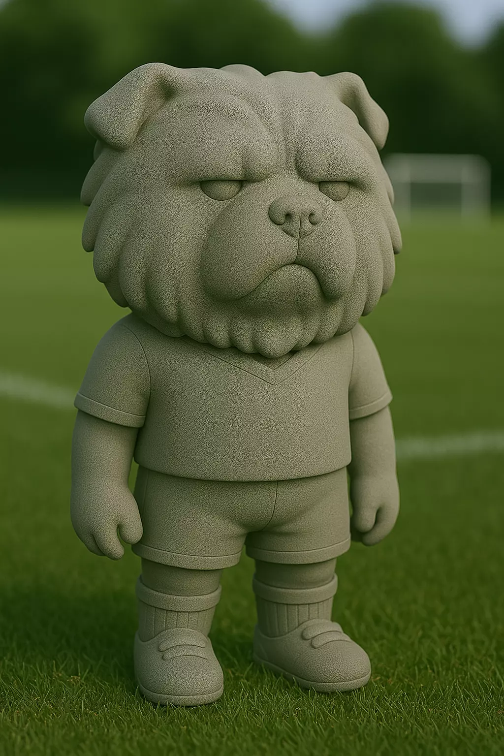 chowchow futbolista STL 3D print model_0