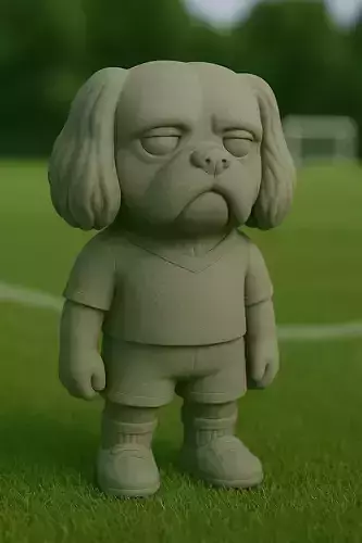 cavalier futbolista STL 3D print model