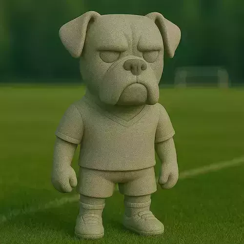 boxer futbolista STL 3D print model
