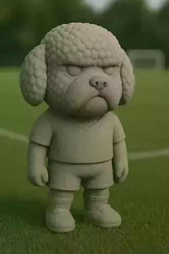 bichon futbolista STL 3D print model