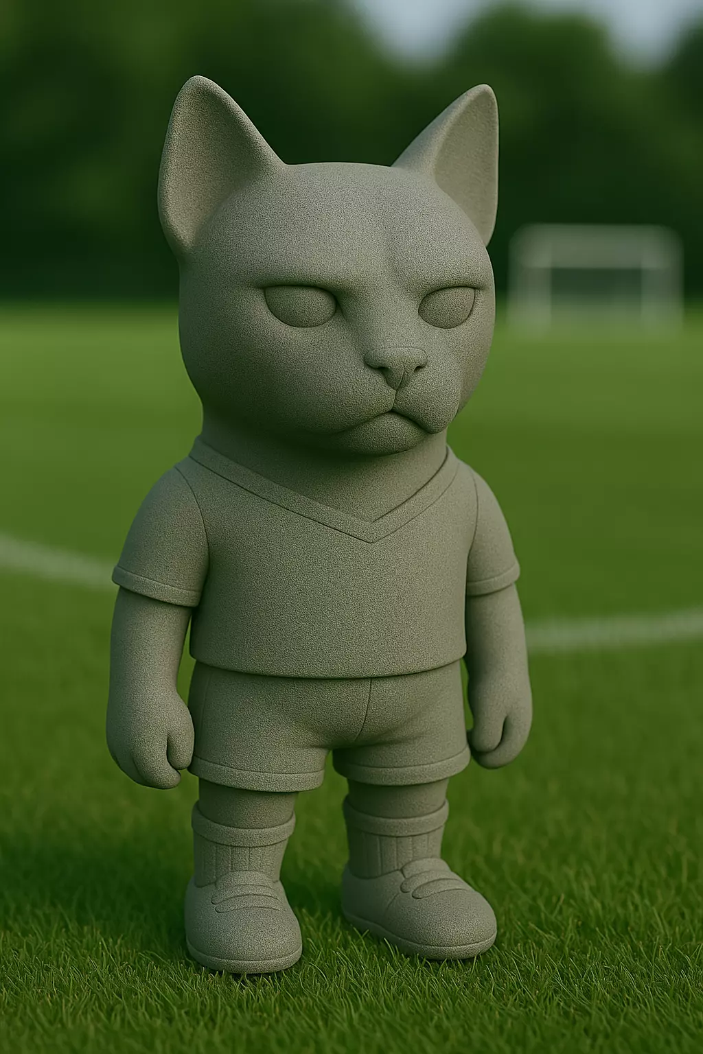 azul ruso futbolista STL 3D print model_0