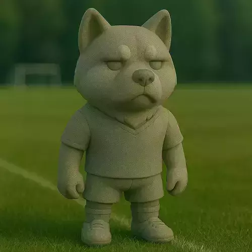 akitainu futbolista STL 3D print model