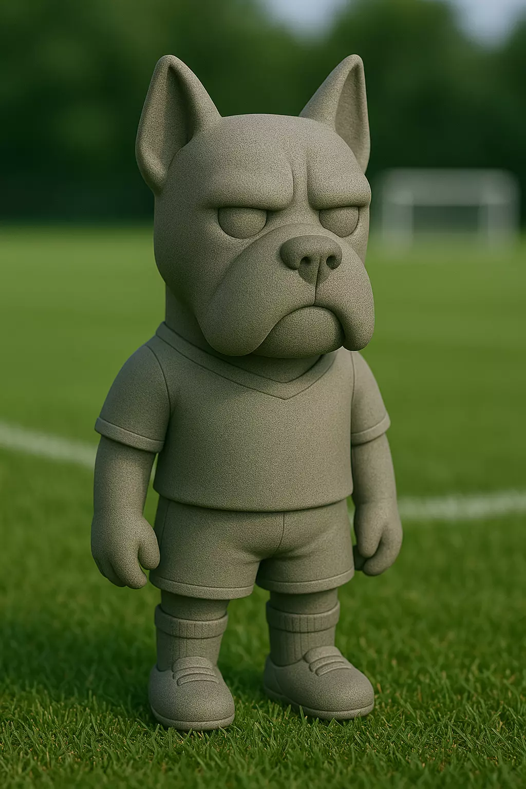 airedale terrier futbolista STL 3D print model_0