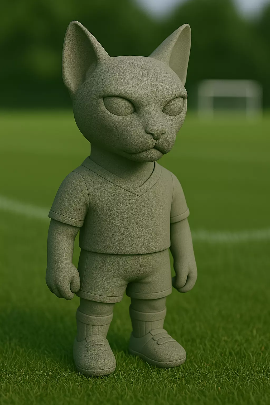 abisinio futbolista STL 3D print model_0