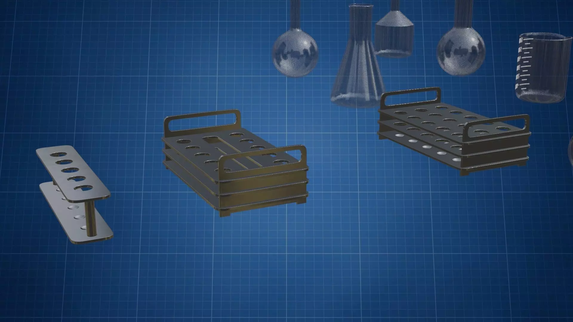 Flasks HP 3D model_6