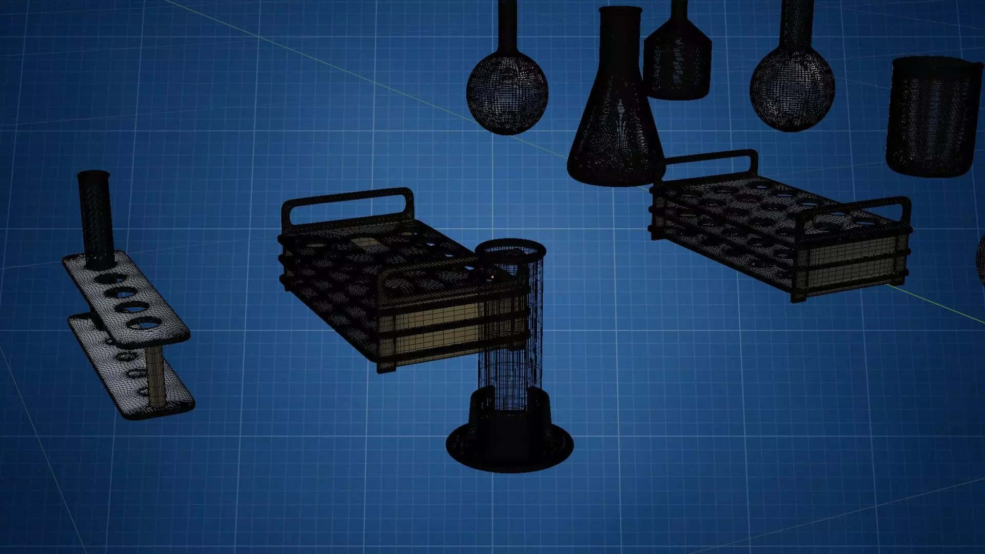 Flasks HP 3D model_7