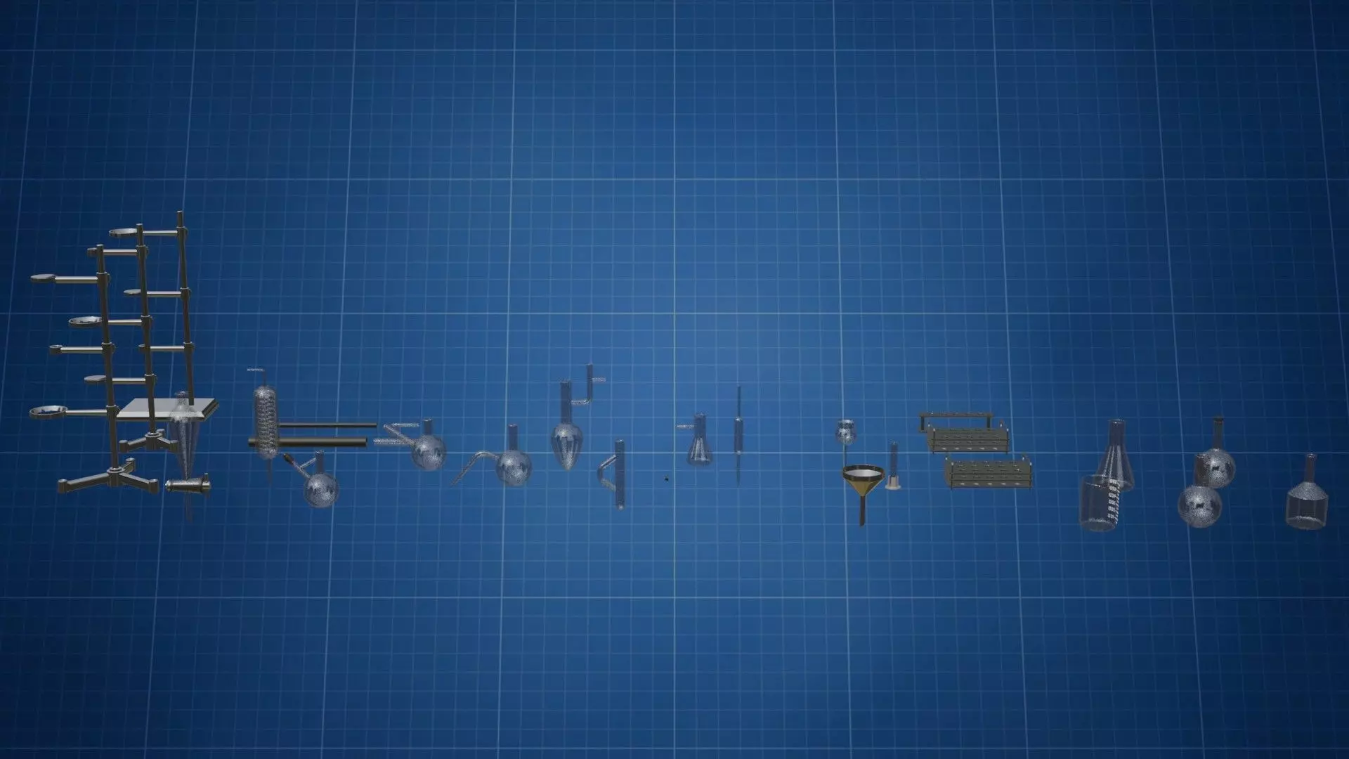 Flasks HP 3D model_0