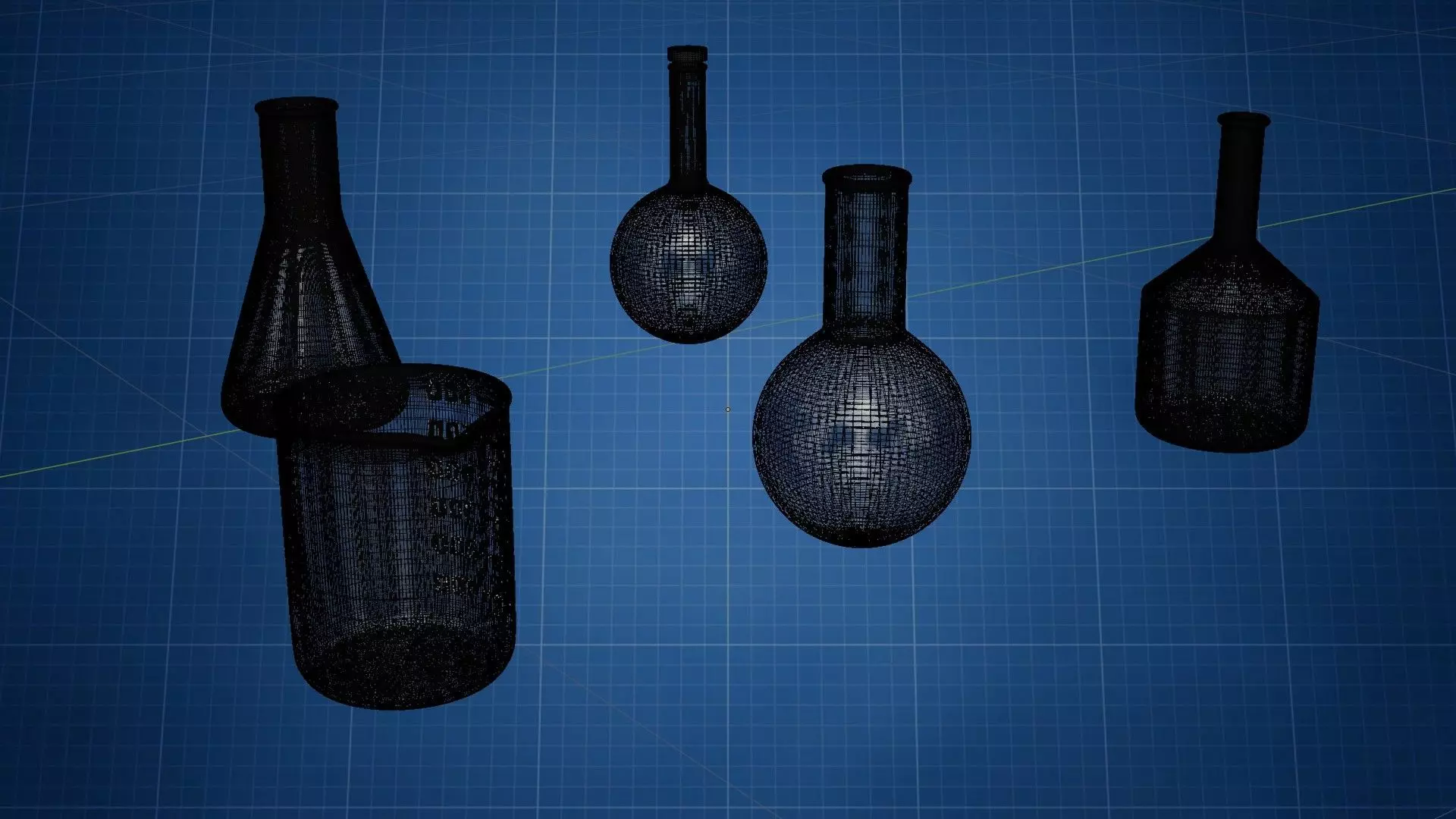 Flasks HP 3D model_9