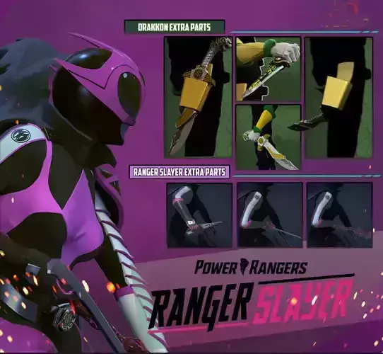 Power Rangers - Ranger Slayer and Lord Drakkon Extra parts 3D print model