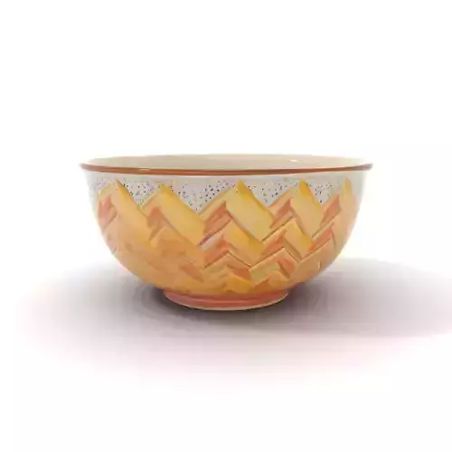 Pastel Ceramic Bowl model pack Low-poly 3D model