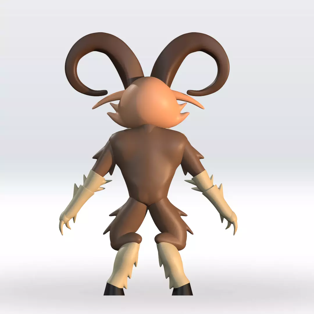 Ram 99 nights in the forest STL 3D Model 3mf Multicolor 3D print model_3