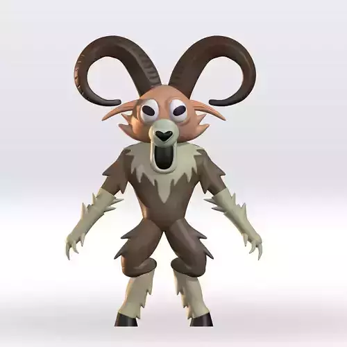 Ram 99 nights in the forest STL 3D Model 3mf Multicolor