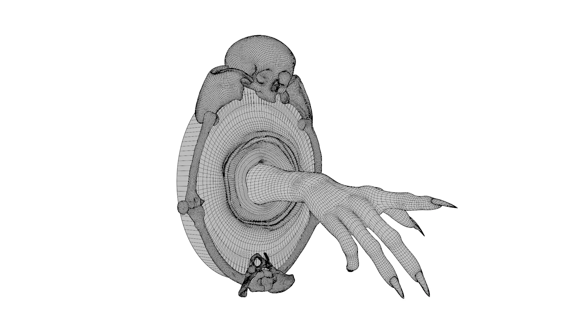 halloween Horror Hand Portal  3D print model_3
