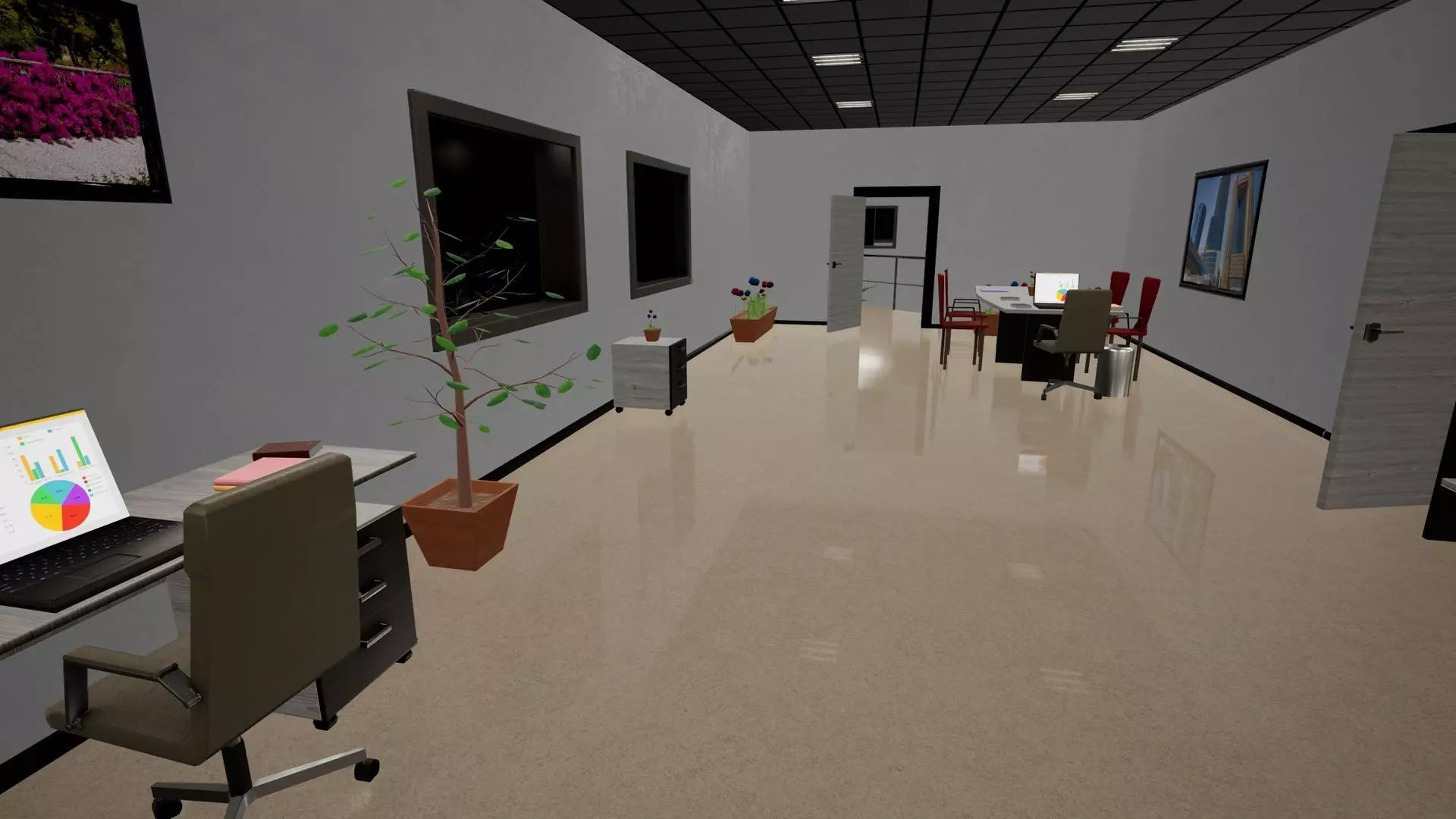 Modular Megapack Low-poly 3D model_17