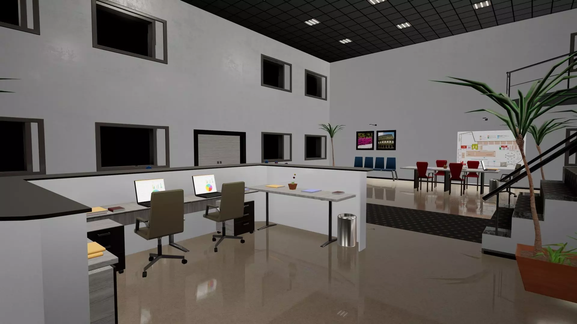 Modular Megapack Low-poly 3D model_13