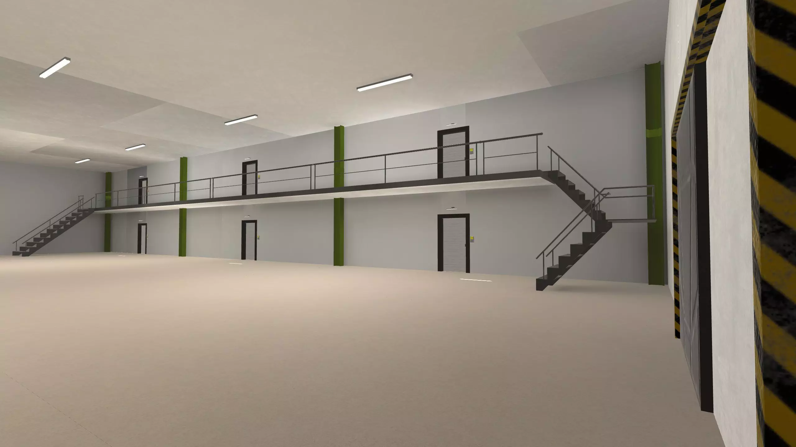 Modular Megapack Low-poly 3D model_33